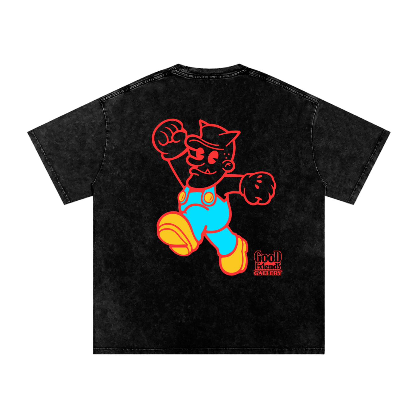 "Plumber Boy" Washed Oversized Cotton T-Shirt