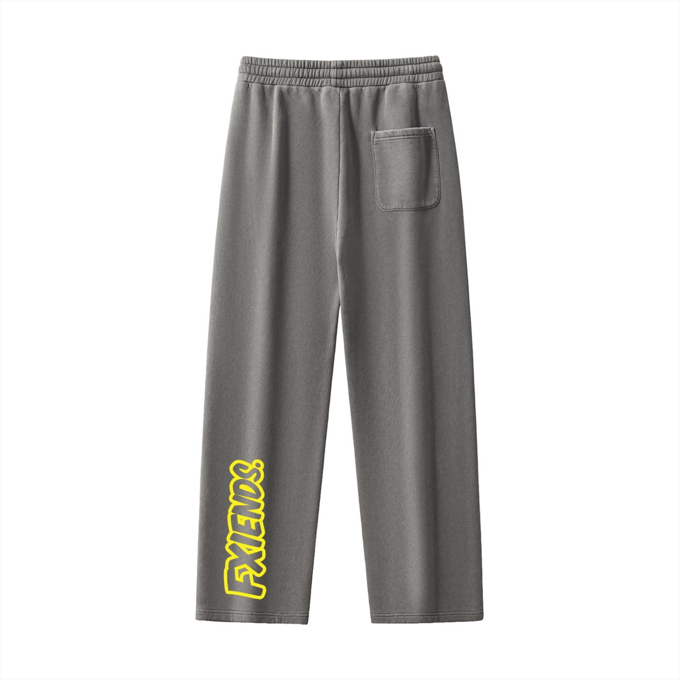 "Untelevised" Frayed Enzyme Washed Fleece Sweatpants