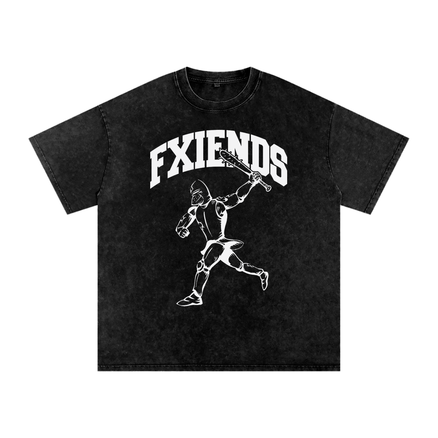 "Bully Knight" Washed Oversized Cotton T-Shirt