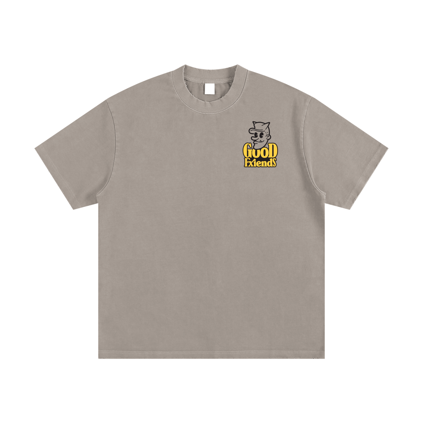 "Boxing Club" Heavyweight Vintage Washed Frayed T-Shirt