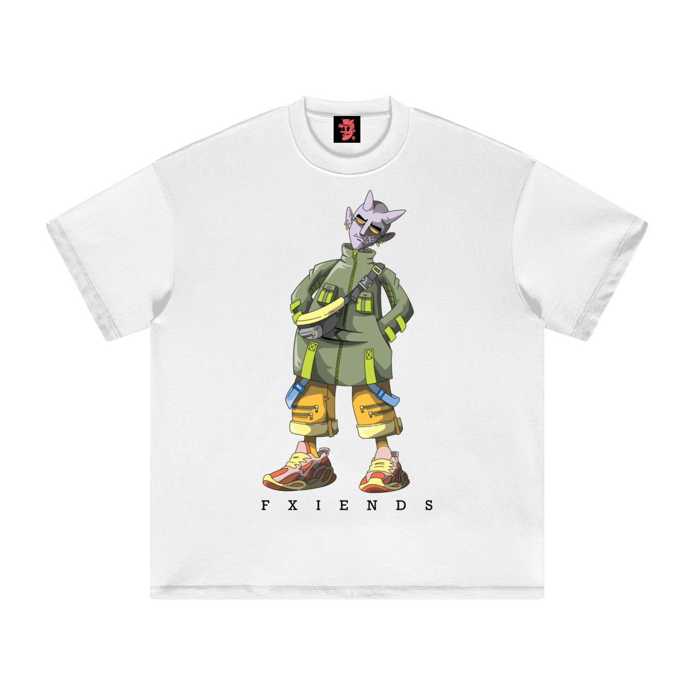 "Baggy Jacket Fxiend" Heavyweight Earth Tone T-Shirt