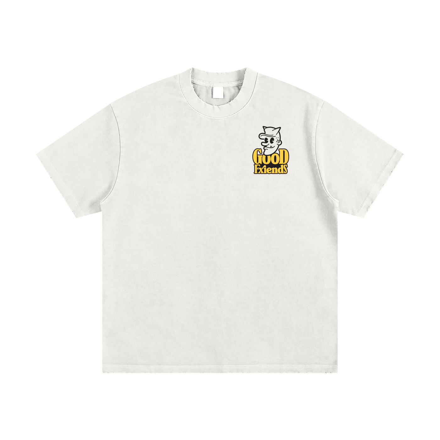 "Boxing Club" Heavyweight Vintage Washed Frayed T-Shirt