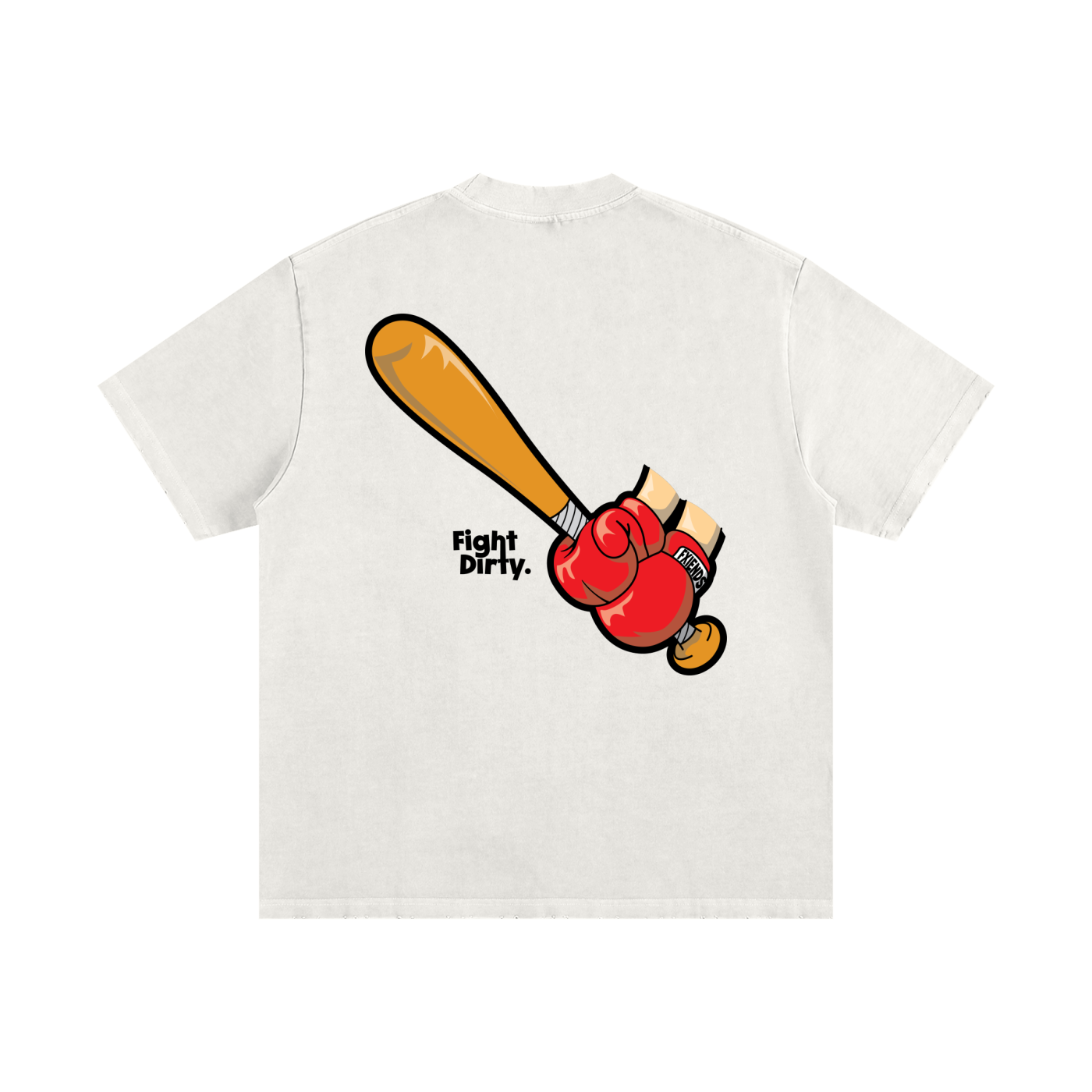 "Boxing Club" Heavyweight Vintage Washed Frayed T-Shirt