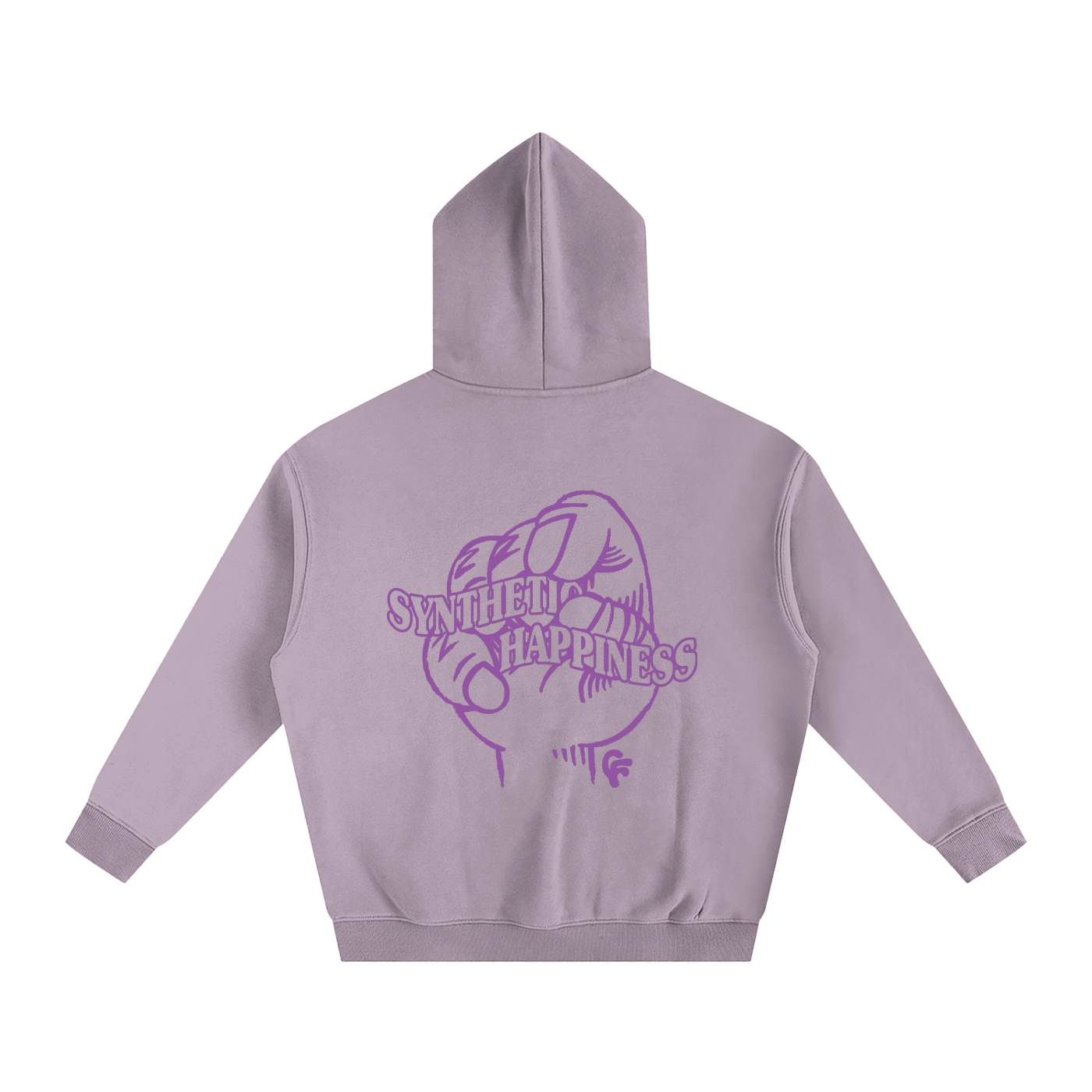 "Synthetic Happiness" Oversize Fleeced Hoodie