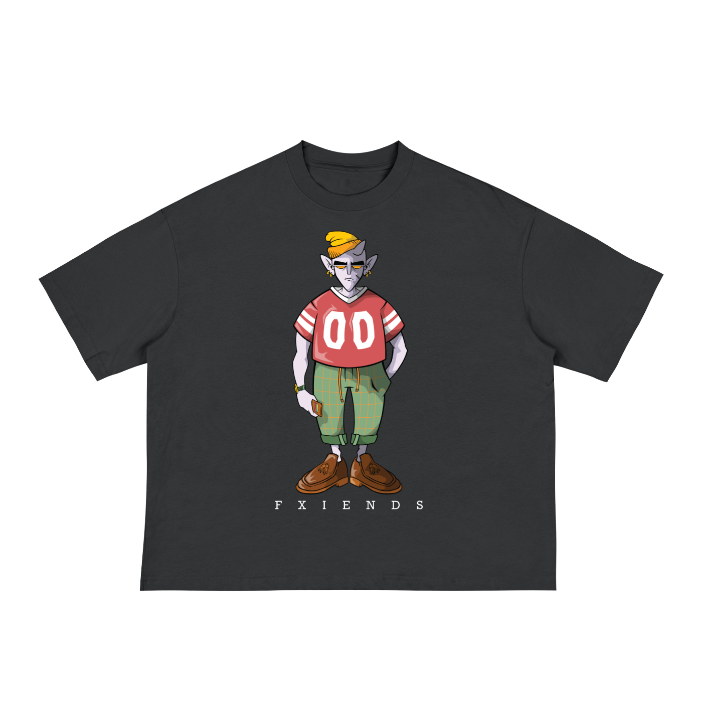 "Football Jersey Fxiend" Classic Loose Boxy Tee
