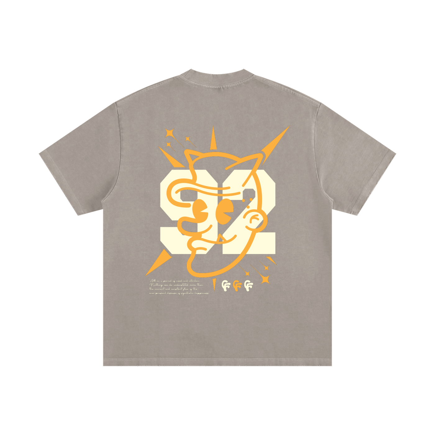 "Millennial Star" Heavyweight Vintage Washed Frayed T-Shirt