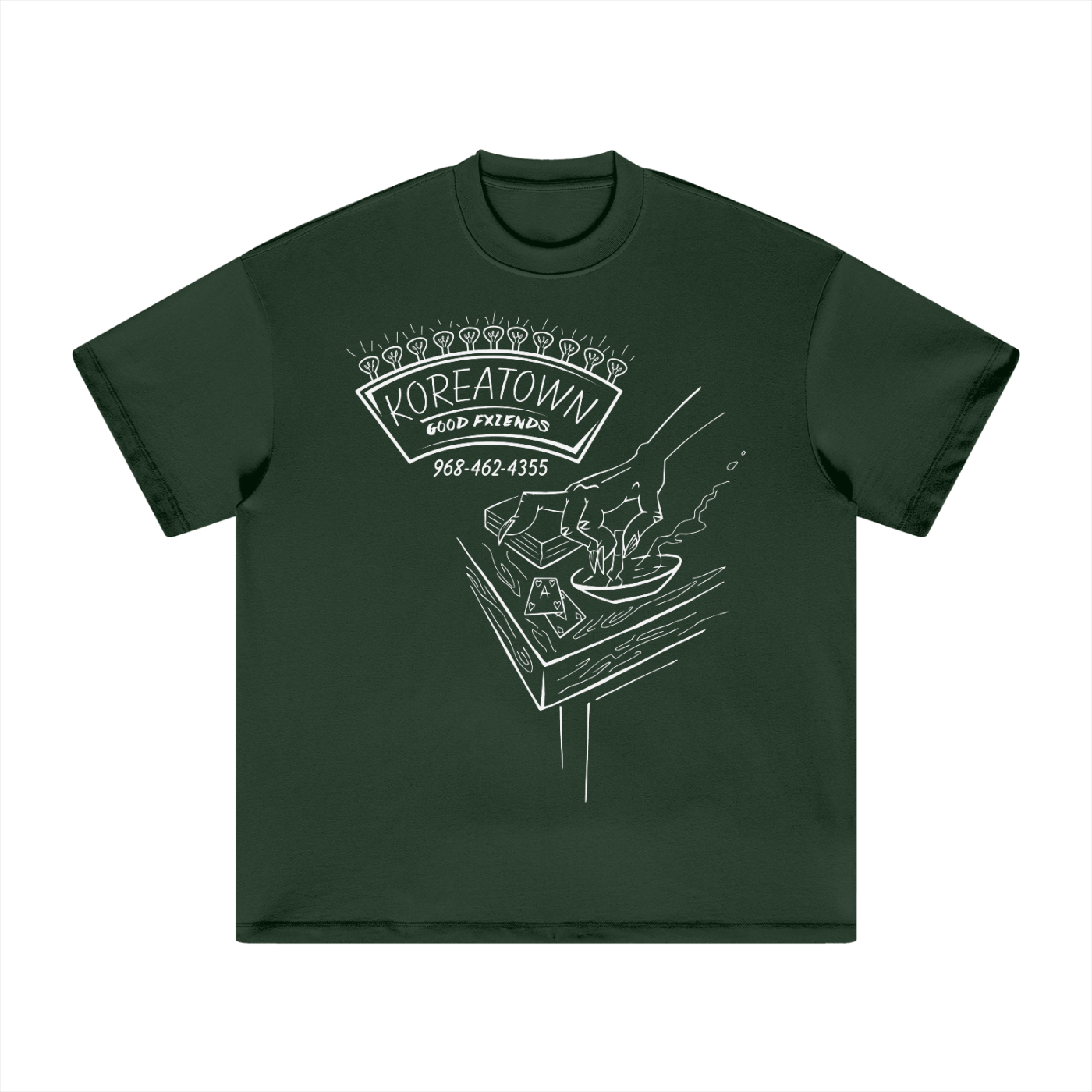 "Koreatown" Heavyweight Earth Tone T-Shirt