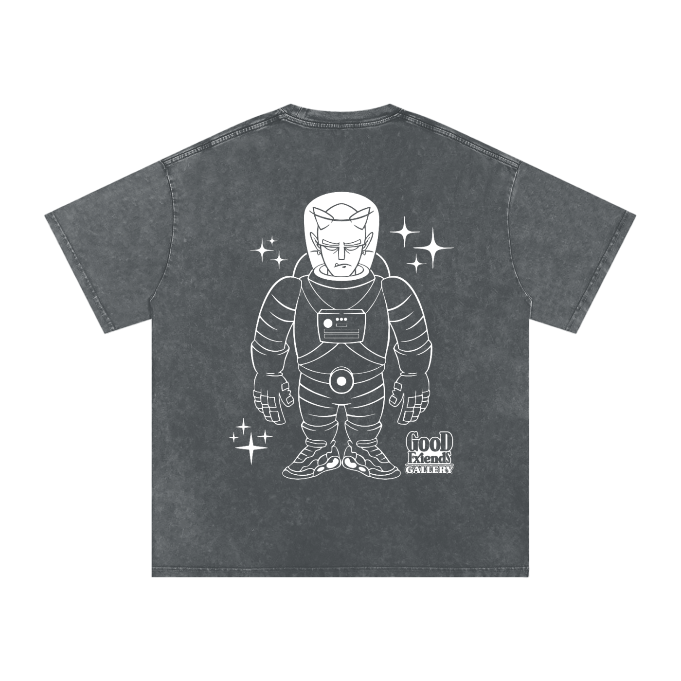 "Astro" Washed Oversized Cotton T-Shirt